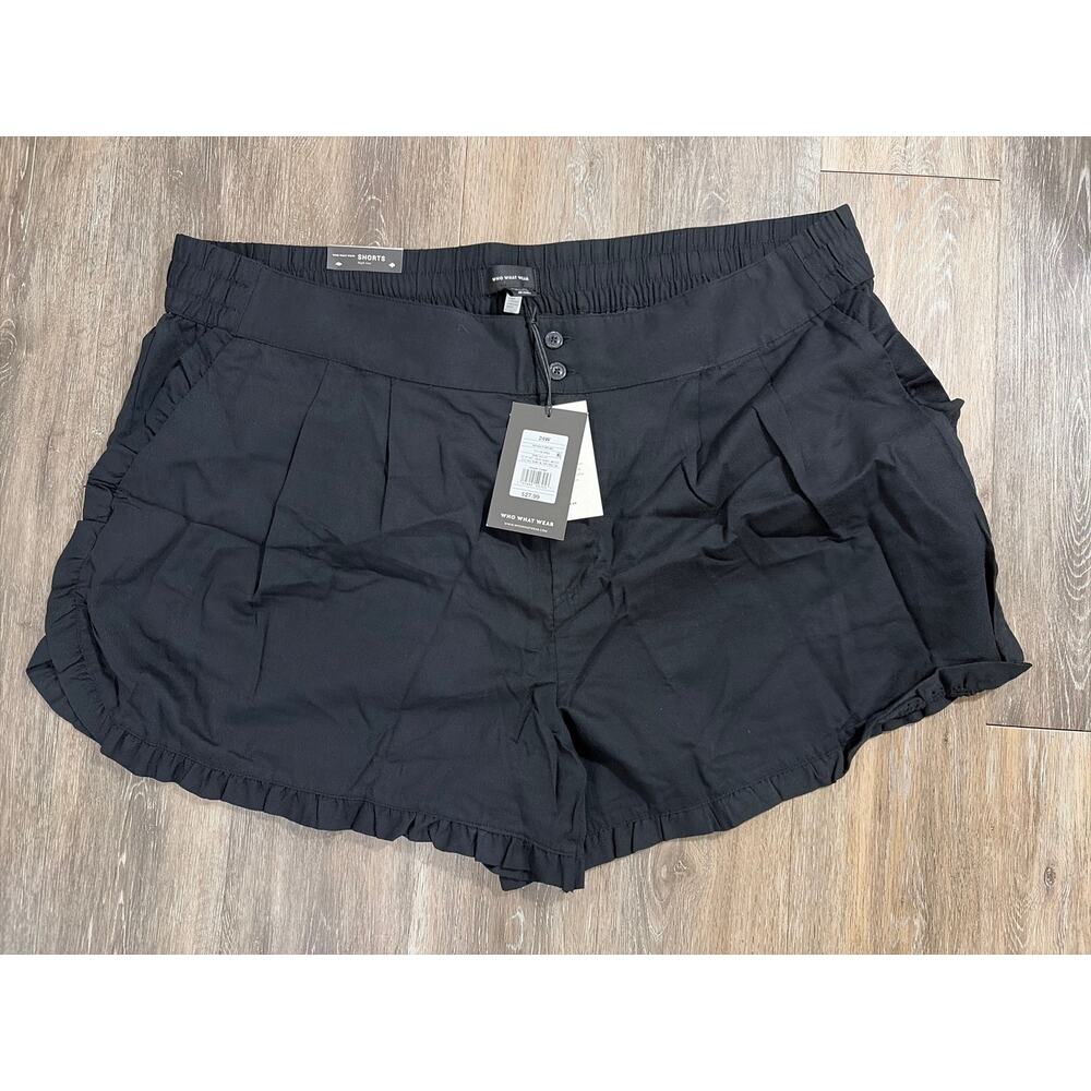 Who What Wear Black Shorts 24W Plus Size Casual Summer